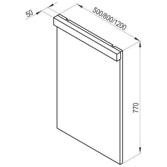 Зеркало Ravak Natural 120 см X000001058, белый - фото 6