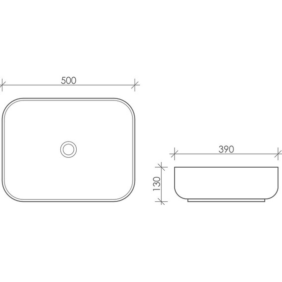 Раковина-чаша Ceramicanova Element 50 см CN6011 - фото 7