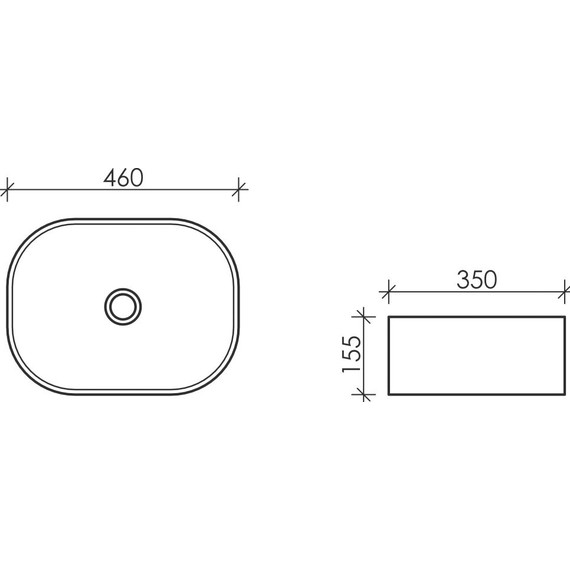 Раковина-чаша Ceramicanova Element 46 см CN6018 - фото 2
