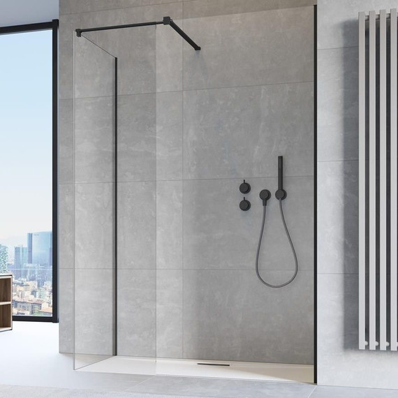 Душевое ограждение Radaway Modo New Black III 120x70 см (стекло 8 мм), черный/прозрачное - фото 