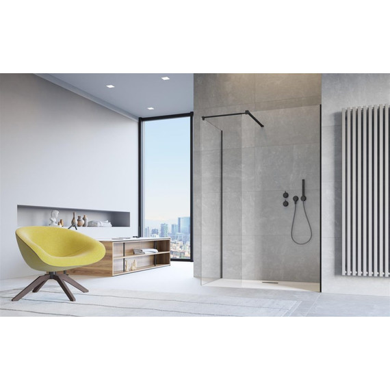 Душевое ограждение Radaway Modo X Black III 120x70 см (стекло 10 мм), черный/прозрачное - фото 2