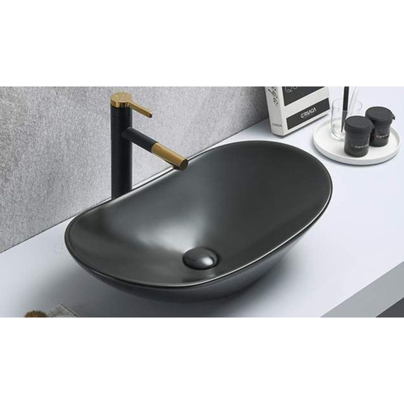 Раковина-чаша Velvex 60 см 7811AMB, чёрный - фото 