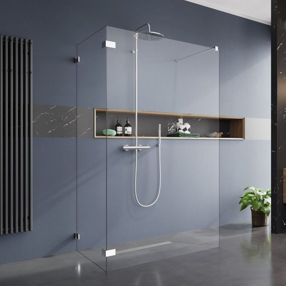 Душевое ограждение Radaway Euphoria Walk-in VI 110x90 см (стекло 8 мм), хром/прозрачное - фото 