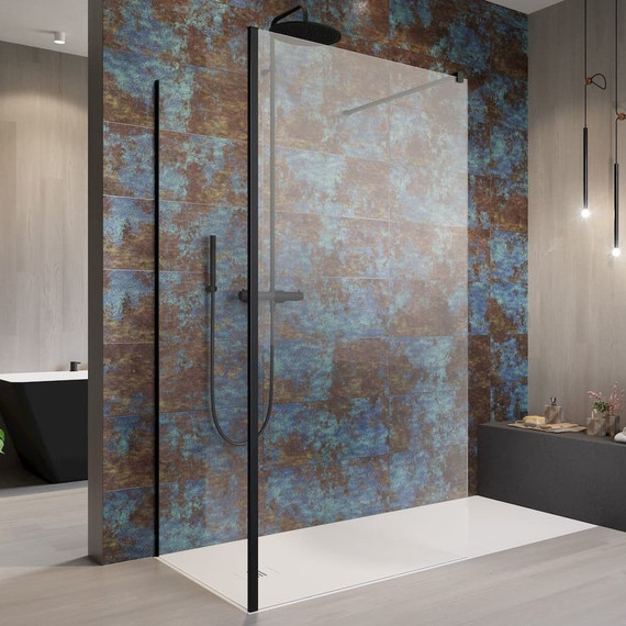 Душевое ограждение Radaway Modo New Black IV 90x85 см (стекло 8 мм), черный/прозрачное - фото 