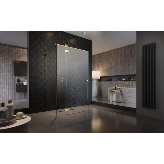 Душевое ограждение Radaway Essenza Pro Gold KDJ+S 80x70 см L, золото/прозрачное - фото 2