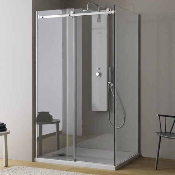 Душевое ограждение Kolpa-San Dorsa TK 120x80 см (стекло 8 мм), хром/прозрачное - фото 