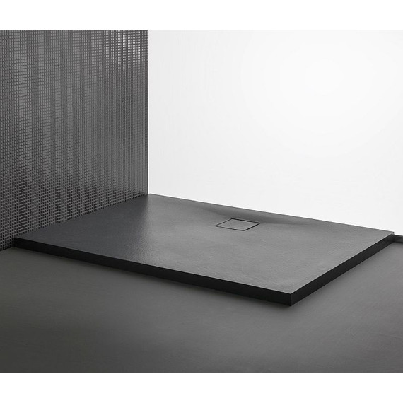 Мраморный поддон Kolpa-San Moonwalk 120x90 см, антрацит - фото 