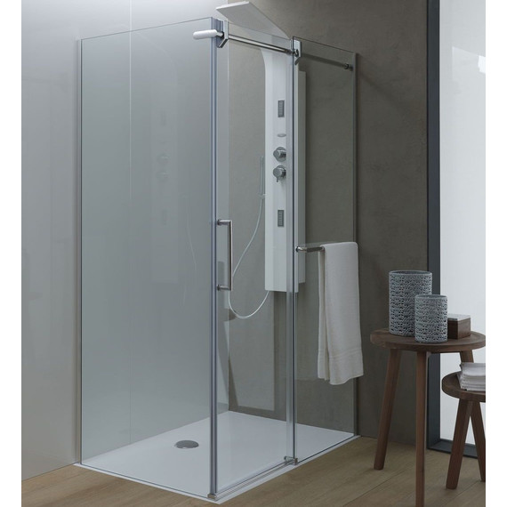 Душевое ограждение Kolpa-San Virgo TK 140x80 см (стекло 8 мм), хром/прозрачное - фото 