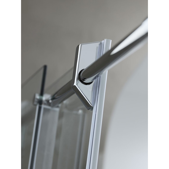 Душевое ограждение Kolpa-San Virgo TK 140x90 см (стекло 8 мм), хром/прозрачное - фото 2