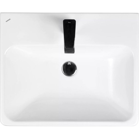 Тумба подвесная с раковиной Акватон Оливия 55 см 1A254201OLVG0, бежевый/дуб веллингтон - фото 9