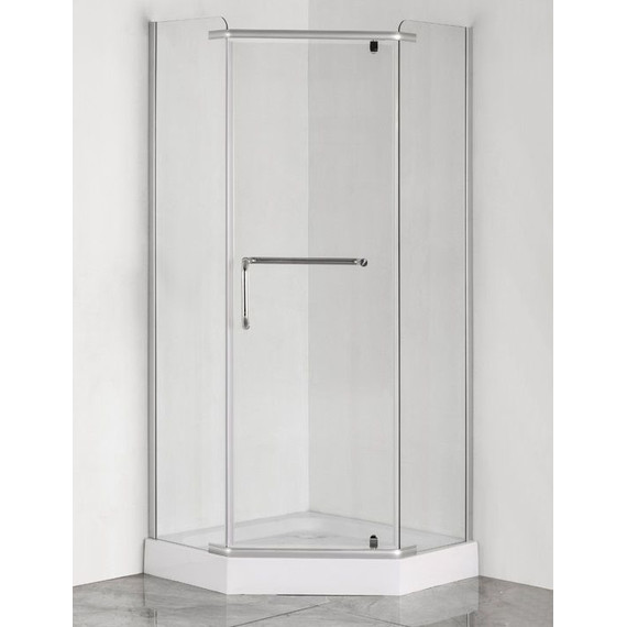 Душевое ограждение Loranto CS-816S B 100x100 см, сатин/прозрачное - фото 