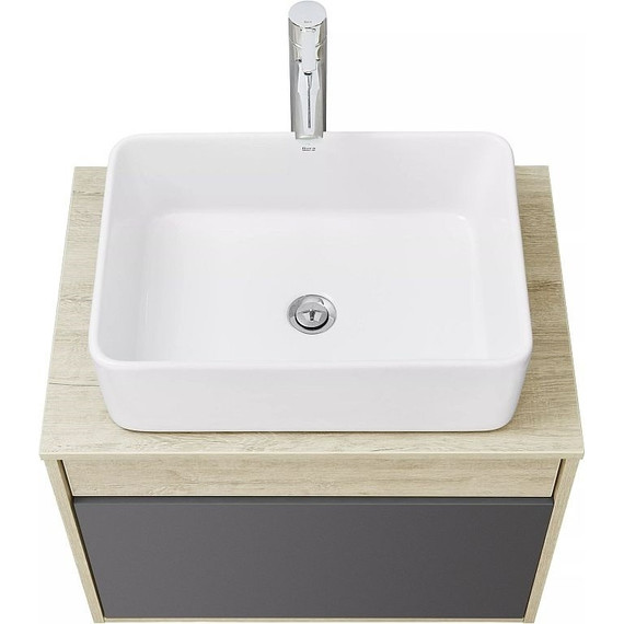 Тумба подвесная со столешницей Акватон Лофт Урбан 65 см 1A254001LQX60, дуб орегон/серый графит - фото 9