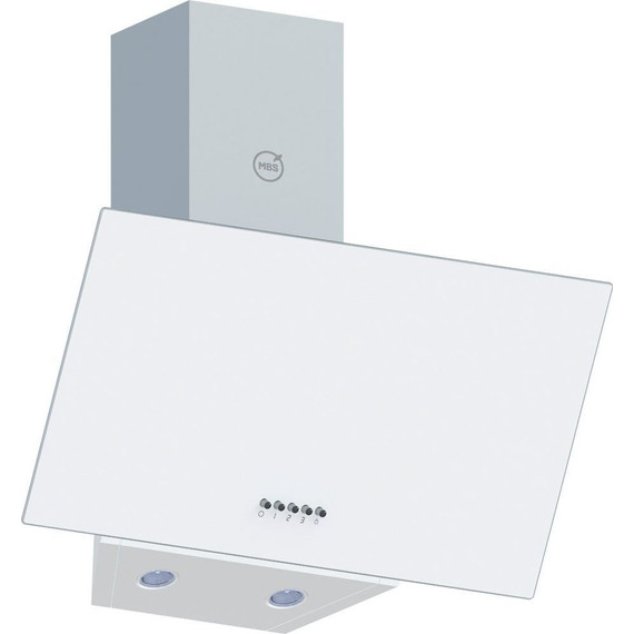 Вытяжка MBS Alpinia 150 glass white (белое стекло) - фото 