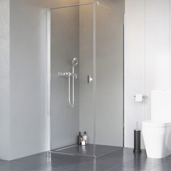 Душевое ограждение Radaway Nes 8 KDJ I 100x75 см L (стекло 8 мм), хром/прозрачное - фото 