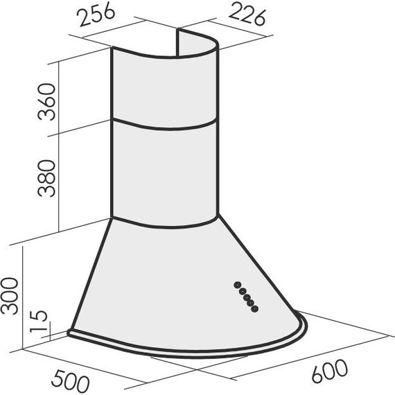 Вытяжка MBS Gasteria 160 inox - фото 2