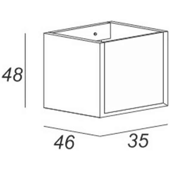 Модуль подвесной Cezares Bellagio 35 см 54862, Bianco Opaco - фото 2