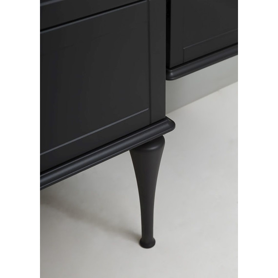 Тумба подвесная с раковиной Cezares Tiffany 60 см 54946, Nero grafite - фото 5