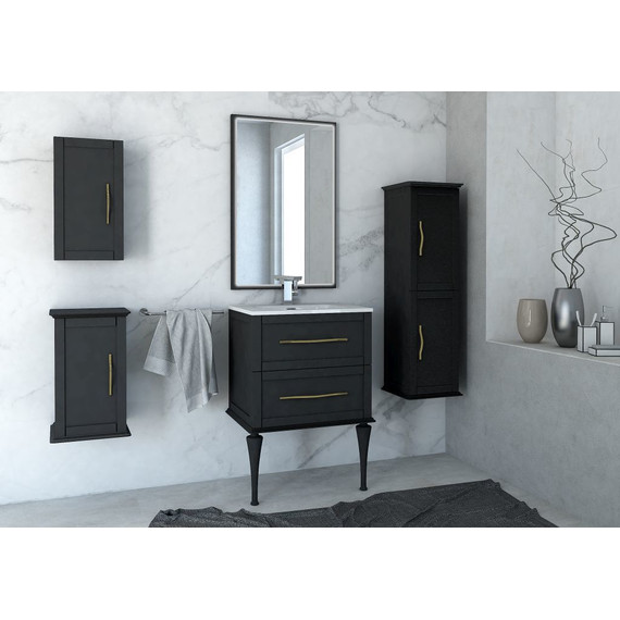 Шкаф подвесной Cezares Tiffany 34 см 54961, Nero grafite - фото 2