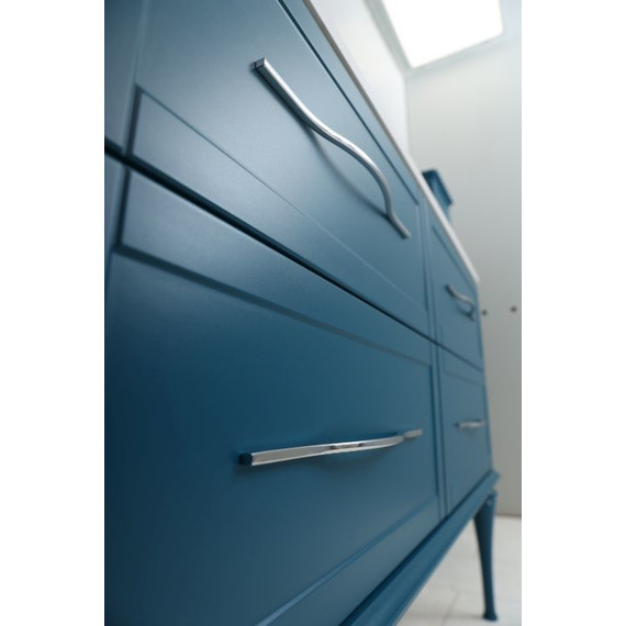 Тумба подвесная с раковиной Cezares Tiffany 75 см 54950, Blu Petrolio - фото 8