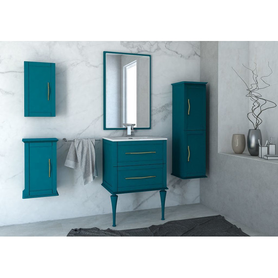 Шкаф подвесной Cezares Tiffany 30 см 54959, Blu Petrolio - фото 4