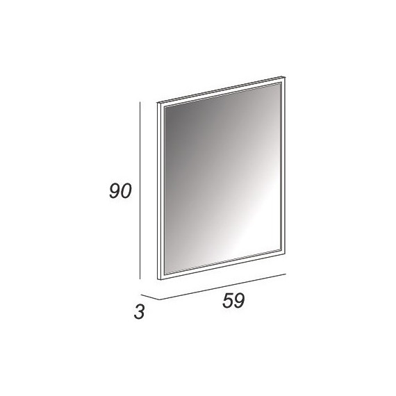 Зеркало Cezares Tiffany Led 59 см 45042, Blu Petrolio - фото 7