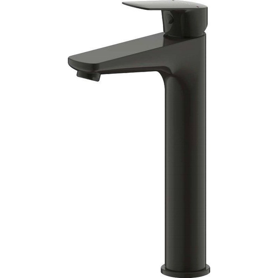 Смеситель для раковины высокий Bravat Rhein F1429564BW-A-ENG, черный матовый, Цвет производителя: чёрный матовый - фото 