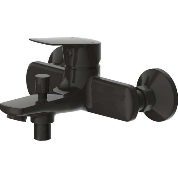 Смеситель для ванны Bravat Rhein F6429564BW-01-ENG, черный матовый, Цвет производителя: чёрный матовый - фото 