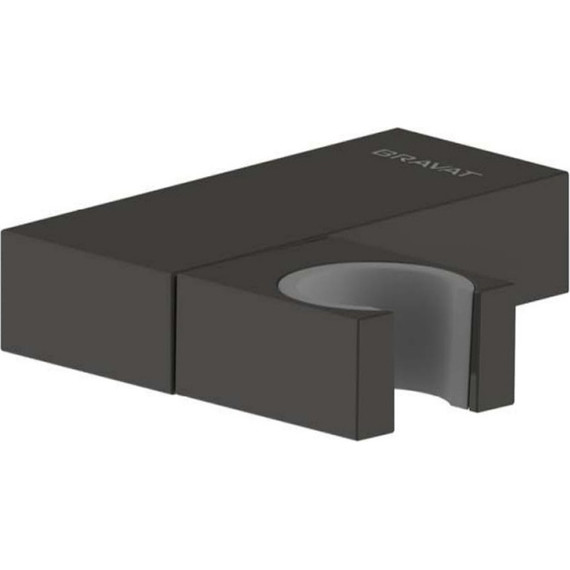 Держатель душевой лейки Bravat P7184BW-ENG, черный - фото 