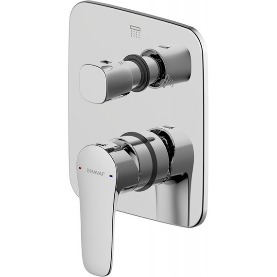 Смеситель для ванны Bravat Source PB8173218CP-2-ENG, Цвет производителя: хром - фото 