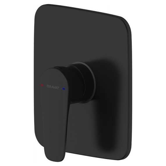Смеситель для душа Bravat Source Black PB8173218BW-ENG, черный, Цвет производителя: чёрный - фото 