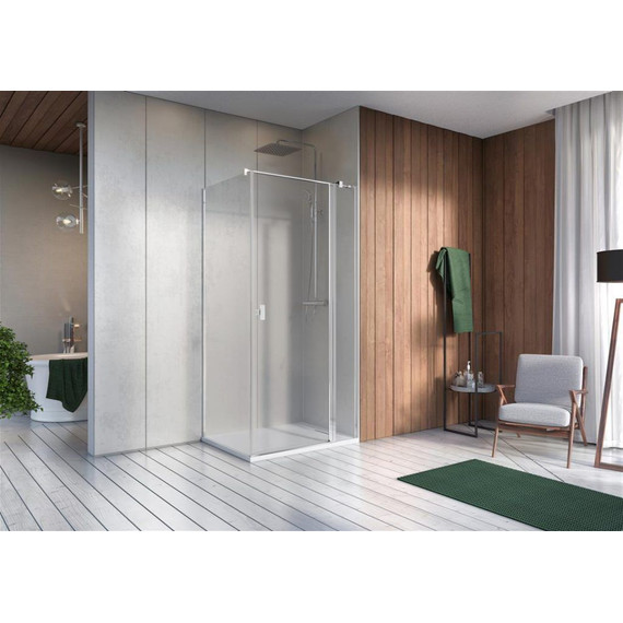 Душевое ограждение Radaway Nes 8 KDJ II 90x75 см R (стекло 8 мм), хром/прозрачное - фото 2