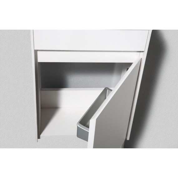 Тумба подвесная с раковиной BelBagno 46 см PIETRA MINI-460-1A-SO-BL-R, белый - фото 2