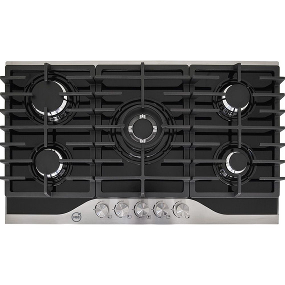 Газовая варочная поверхность MBS PG-908BL (чёрное стекло) - фото 