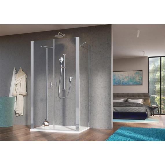 Душевое ограждение Radaway Nes 8 DWD+2S 90x75 см (стекло 8 мм), хром/прозрачное - фото 2