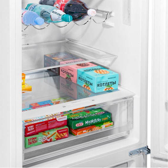 Двухкамерный холодильник Maunfeld MFF185SFW - фото 14