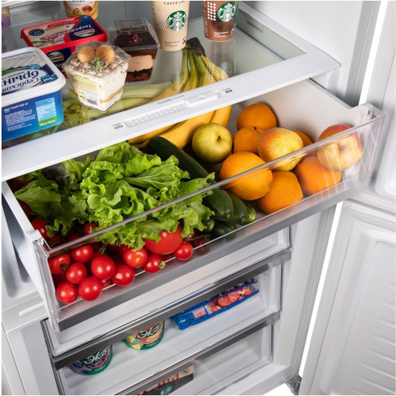 Двухкамерный холодильник Maunfeld MFF1857NFW - фото 8