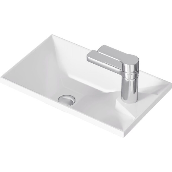 Тумба подвесная с раковиной Aqwella Accent 40 см ACC0104W, белый, Цвет фасада: белый - фото 6