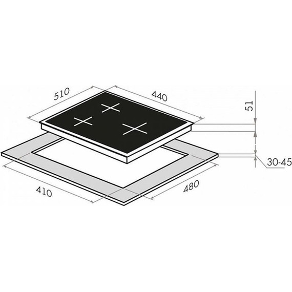 Газовая варочная поверхность Maunfeld EGHE.43.3STS-EB - фото 20