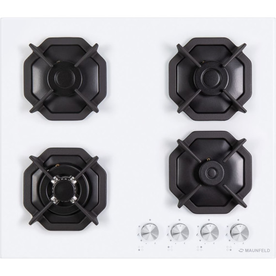 Газовая варочная поверхность Maunfeld EGHG.64.23CW\G (белое стекло) - фото 2