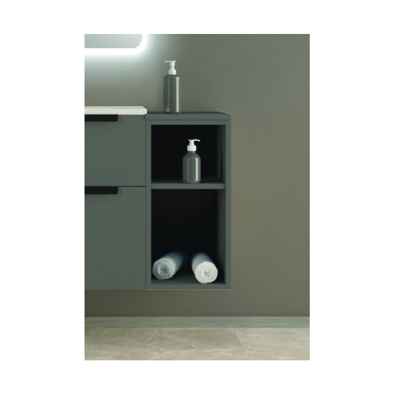 Тумба подвесная с раковиной Cezares Urban 120 см 55163, Grigio opaco - фото 4