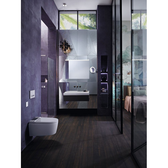 Унитаз-биде подвесной безободковый Geberit AquaClean Sela 146.224.21.1 с крышкой микролифт (панель - хром) - фото 10