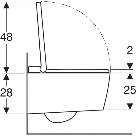 Унитаз-биде подвесной безободковый Geberit AquaClean Sela 146.224.11.1 с крышкой микролифт (панель - белая) - фото 11