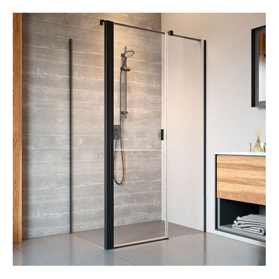 Душевое ограждение Radaway Nes 8 Black KDS II 120x75 см R (стекло 8 мм), черный/прозрачное - фото 