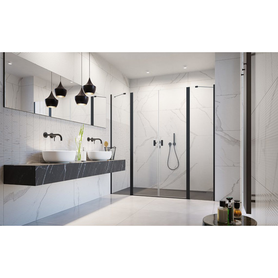 Душевая дверь Radaway Nes Black DWD II 170 см W2, черный/прозрачное - фото 2