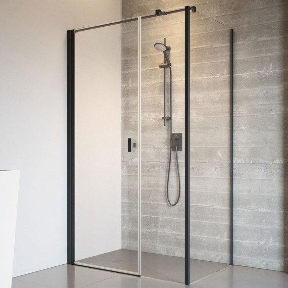 Душевое ограждение Radaway Nes Black KDS I 120x75 см L, черный/прозрачное - фото 