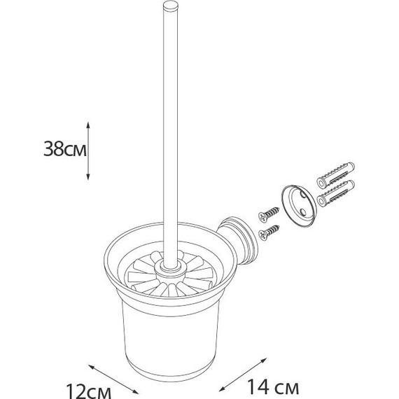 Ершик для унитаза Fixsen Laguna GR-7813 - фото 3