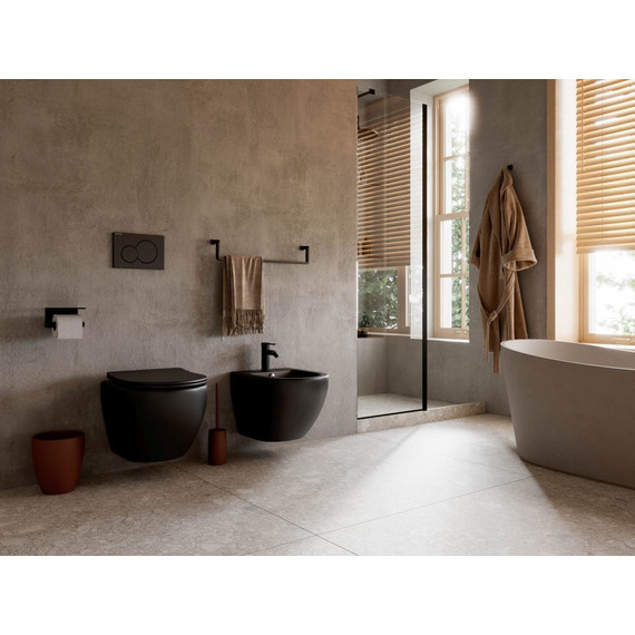 Инсталляция с подвесным унитазом комплект: Grohe Rapid SL 38772001 с подвесным унитазом Ceramica Nova Metropol Rimless CN4002MB сиденье микролифт, крепление, кнопка смыва хром - фото 16