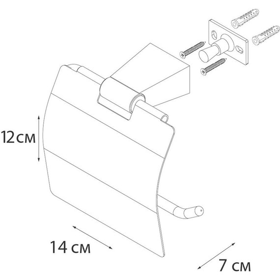 Держатель для туалетной бумаги Fixsen Trend FX-97810, цвет чёрный матовый - фото 4