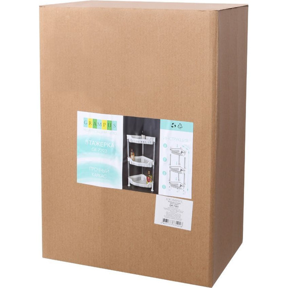 Полка угловая Fixsen Grampus GR-7293, цвет белый - фото 2