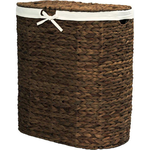 Корзина для белья WasserKraft Dill WB-611-L, цвет тёмно-коричневый - фото 